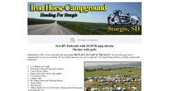 Desktop Screenshot of ironhorsecampground.net